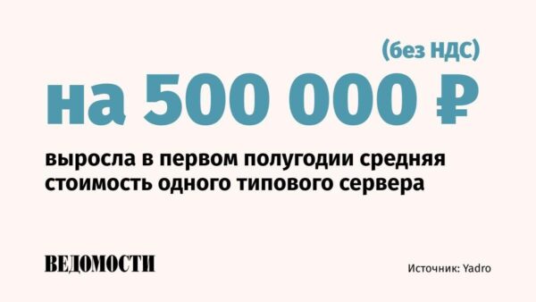 Rusijoje serverių kainos padidėjo 25% dėl komponentų brangimo