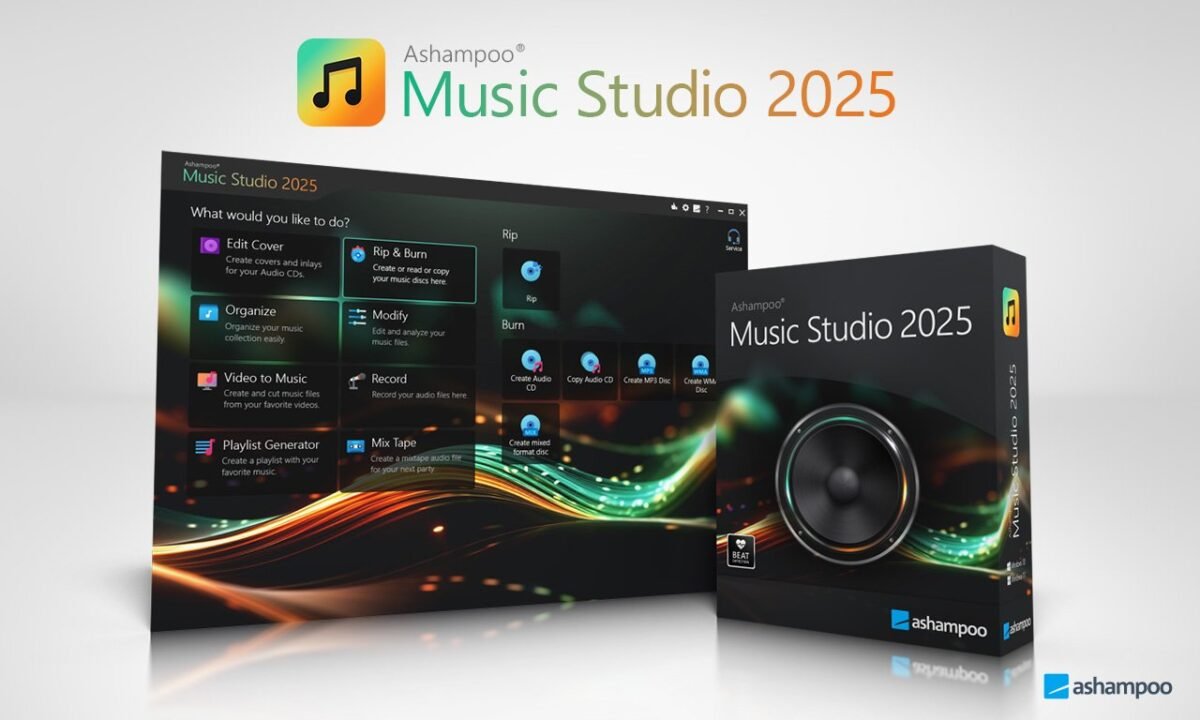 Ashampoo Music Studio 2025 Nemokama Licencija Visam Laikui