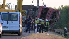 Lenkijos turistinis autobusas nukrito nuo kelio Vengrijoje – žuvo dvylika žmonių