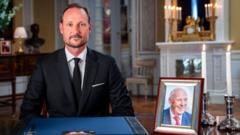 Norvegijos naujasis karalius Haakonas VIII pagerbė tėvą pirmajame kreipimesi