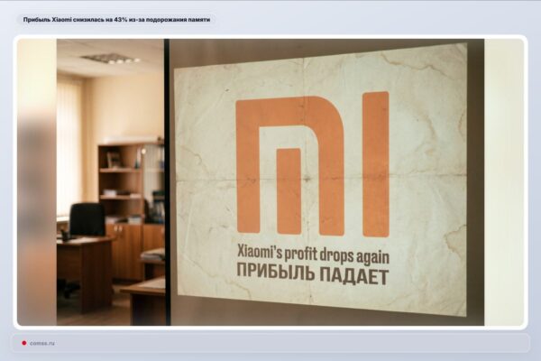 Xiaomi pelnas sumažėjo 43% dėl atminties kainų augimo