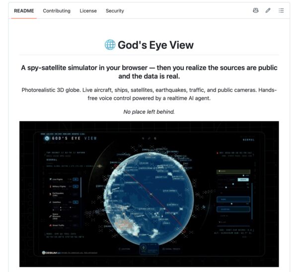 Naujas globalus stebėjimo įrankis God’s Eye View leidžia sekti orlaivius ir žemės drebėjimus
