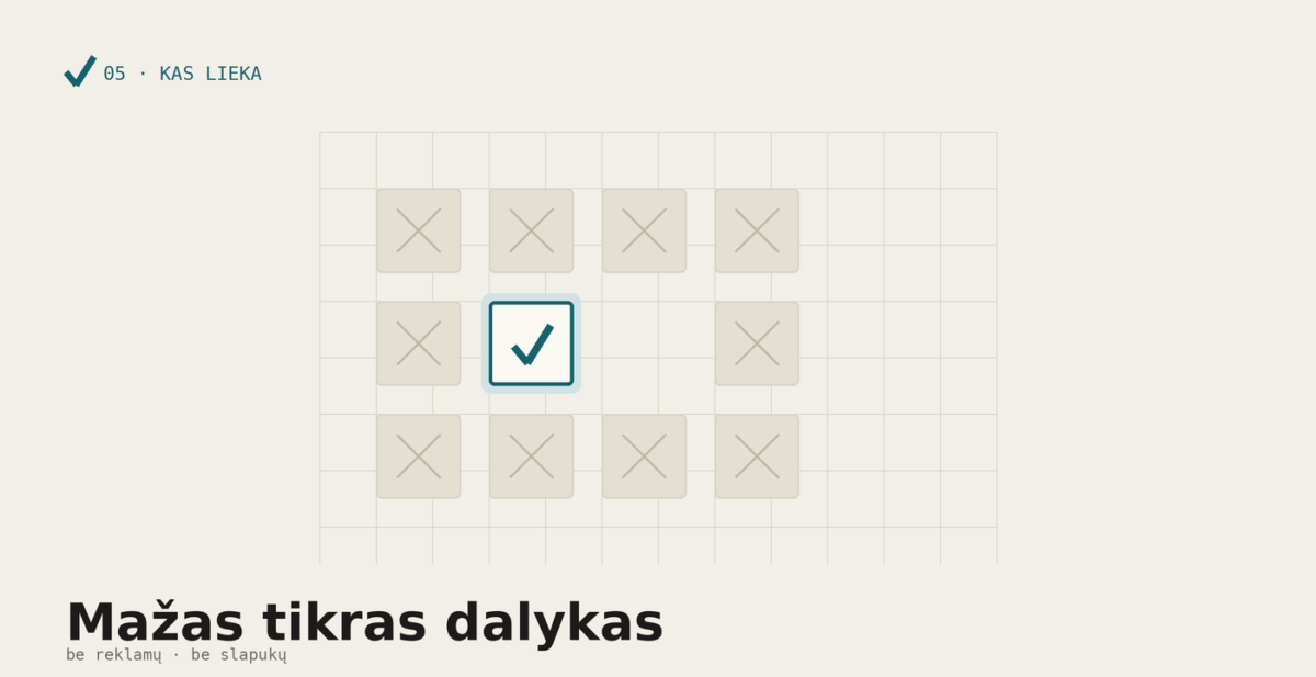 Ta pati prekybos centro metafora, bet viena maža parduotuvė lieka atvira - tikras dalykas