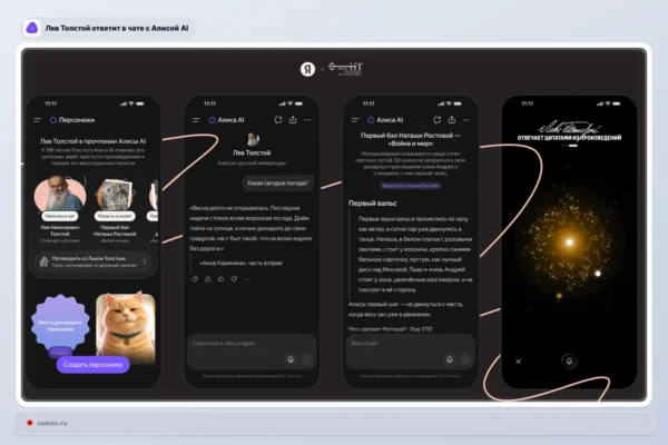 „Yandex“ pristatė Levo Tolstojaus balsą „Alice AI“ ir interaktyvias istorijas pagal jo kūrinius