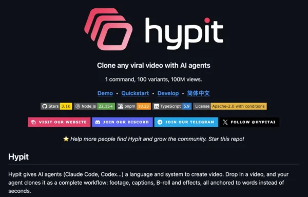 Hypit pristatomas kaip atvirojo kodo AI vaizdo kūrimo sistema