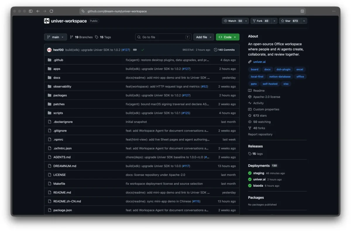 Univer pristatoma kaip biuro platforma AI agentams