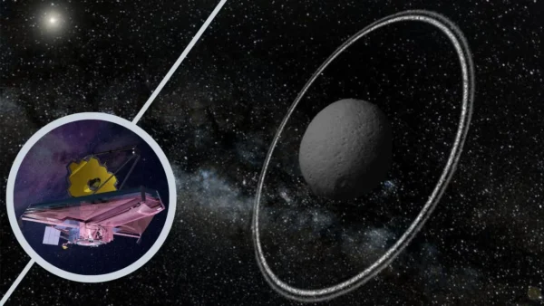JWST stebėjimai parodė priešingus Chariklo žiedų pokyčius