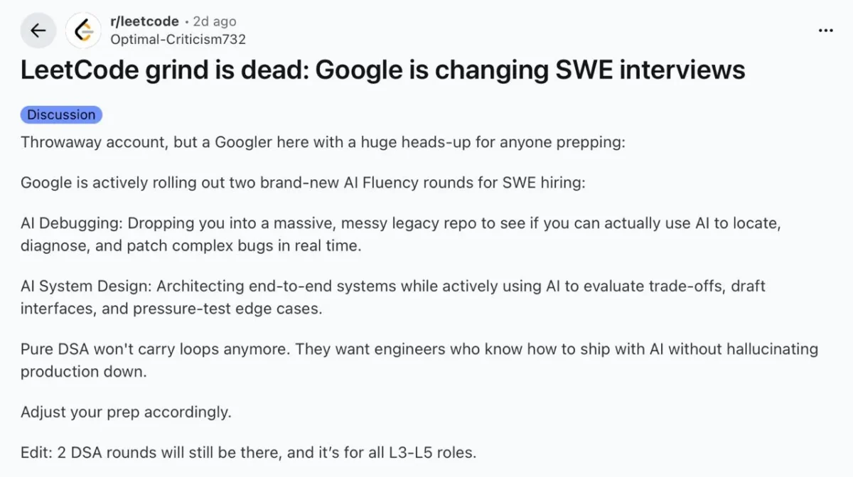 „Google“ bando naują programinės įrangos inžinierių atranką su leistinu DI pagalbininku