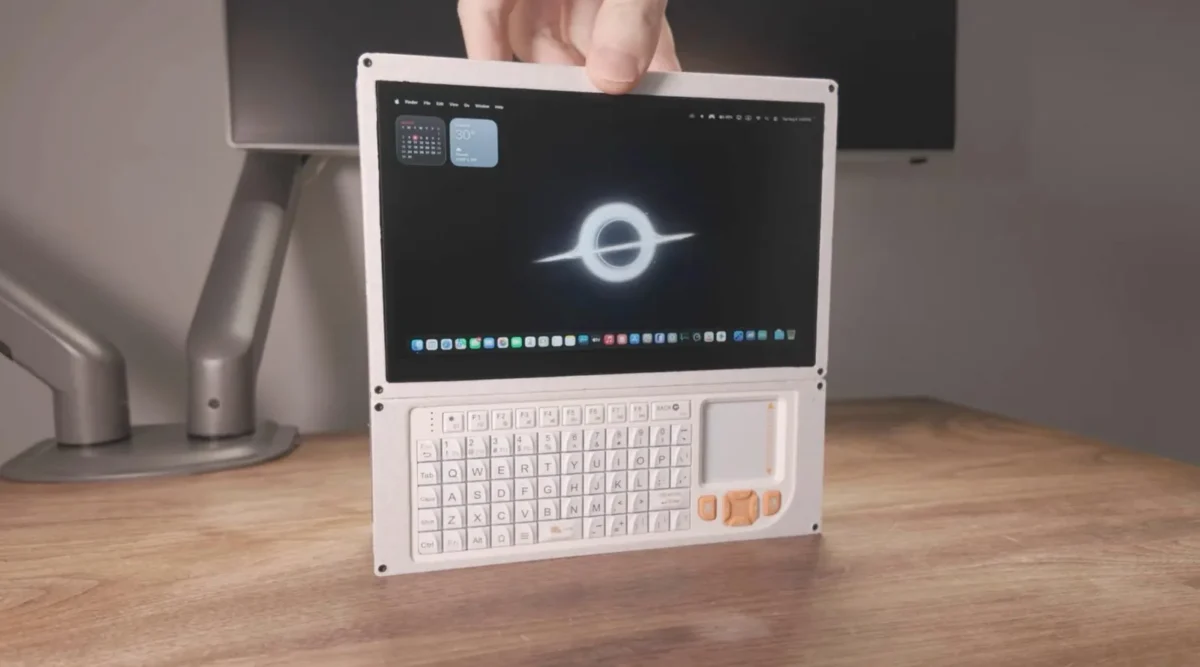 M4 Mac mini paverstas nešiojamu rankiniu kompiuteriu Mac Nano