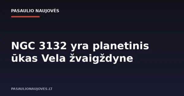 NGC 3132 yra planetinis ūkas Vela žvaigždyne