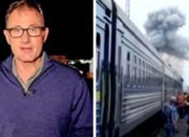 Rusijos dronas smogė keleivinio traukinio lokomotyvui prie Ukrainos ir Lenkijos sienos