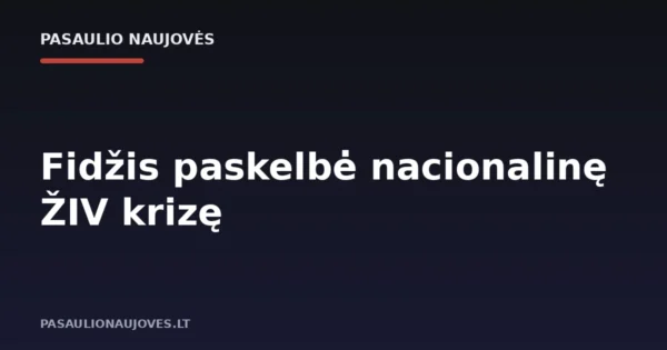Fidžis paskelbė nacionalinę ŽIV krizę