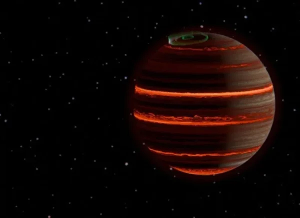 JWST stebėjimai atskleidė du pagrindinius orų procesus rudajame nykštuke SIMP 0136