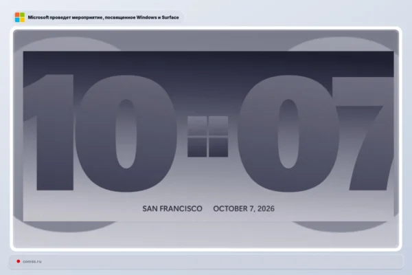 Microsoft spalio 7 dieną San Franciske surengs Windows ir Surface renginį