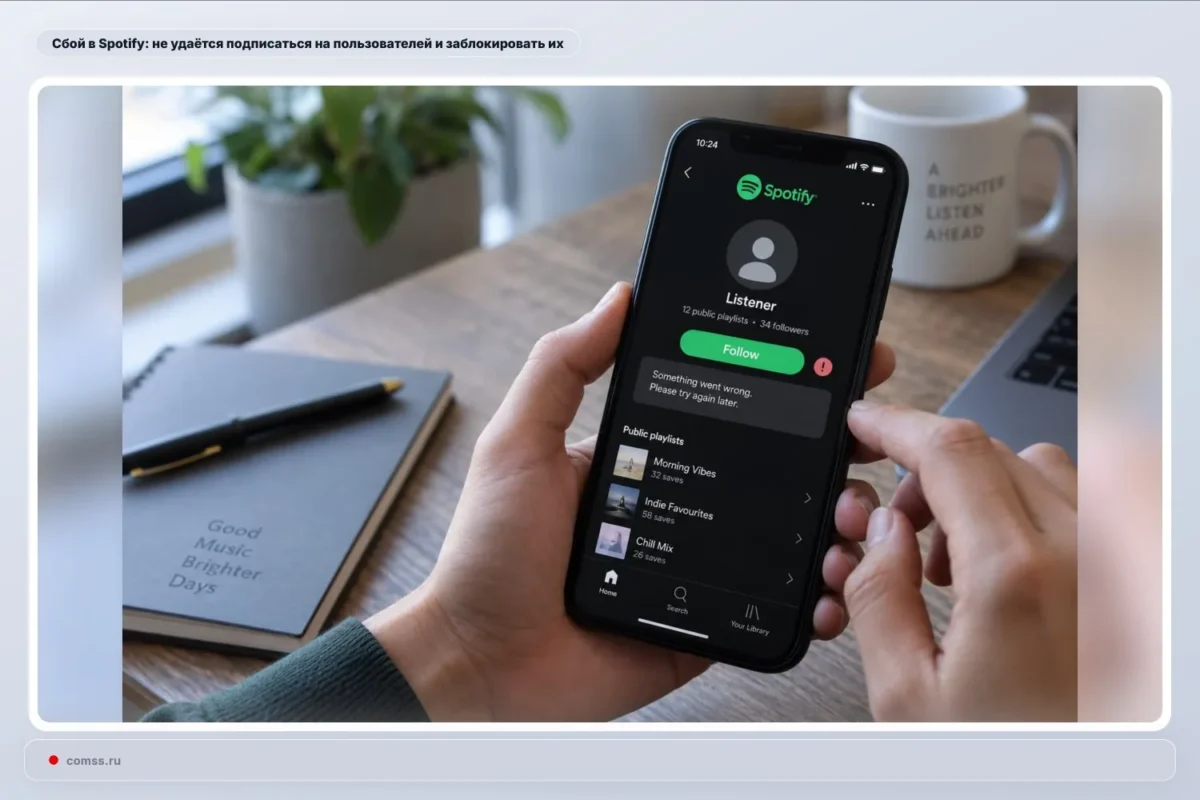 Spotify tiria sutrikimą, paveikusį veiksmus su kitų naudotojų profiliais
