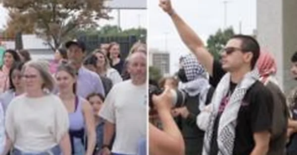 Į Ed Sheeran koncertą atvyko gerbėjai ir palestiniečius palaikantys aktyvistai