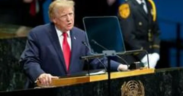 Donaldas Trumpas JT Generalinėje Asamblėjoje kalbėjo apie sprendimą dėl Irano