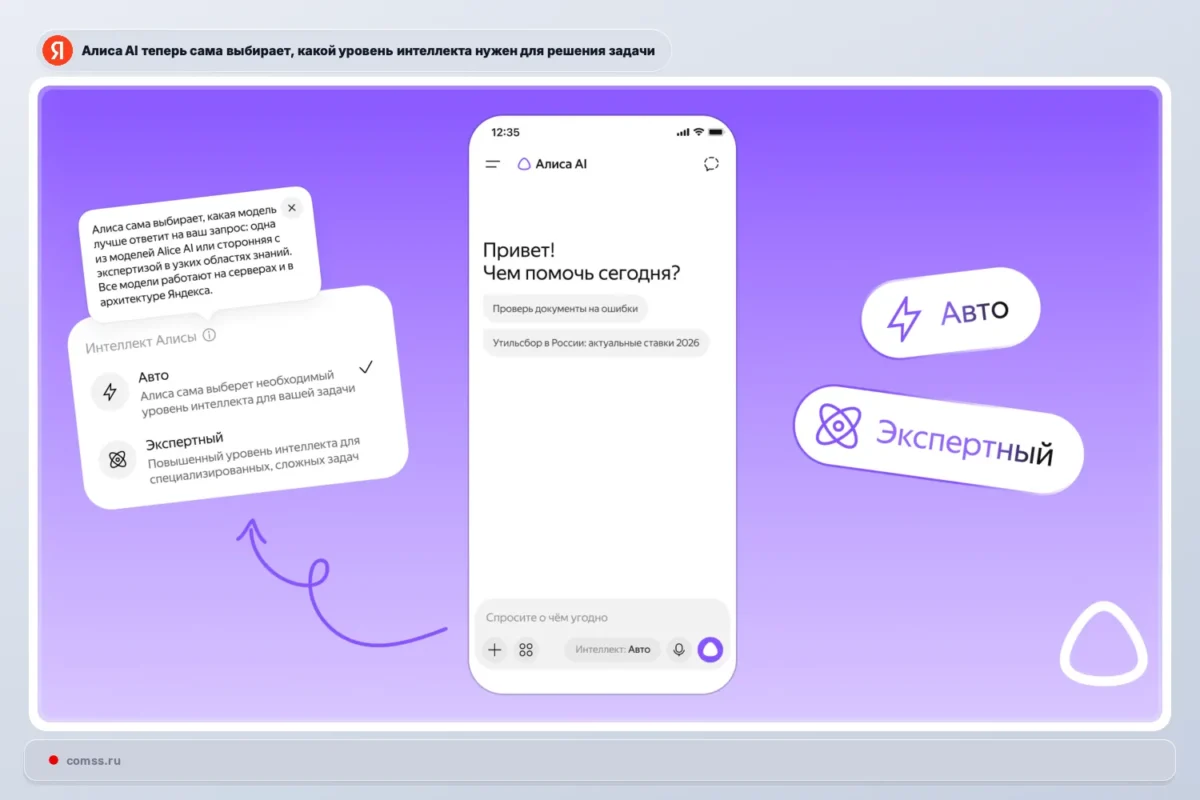 „Yandex“ išmokė „Alice AI“ parinkti modelį pagal užklausos sudėtingumą