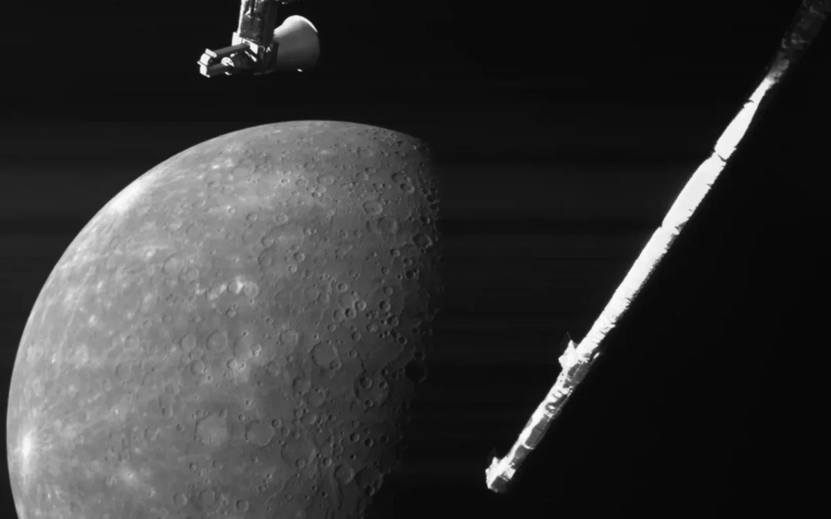 Per ketvirtąjį BepiColombo praskridimą dalelės iš Saulės išsiveržimo pasiekė Merkurijaus paviršių