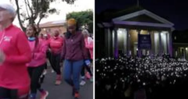 Po virtinės moterų nužudymų prie Johanesburgo surengtas protestas