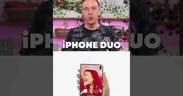 „iPhone Duo“ pristatė sulankstomą telefoną su D formos išoriniu ekranu