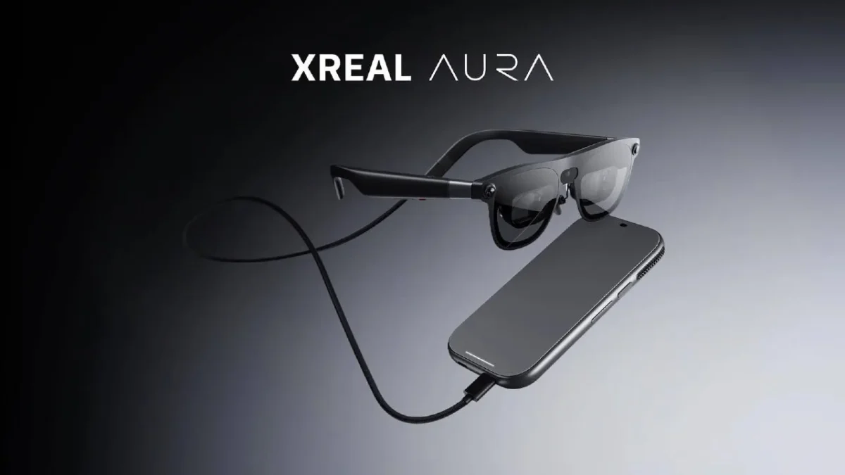 Pristatyti XREAL AURA XR akiniai su Android XR ir atskiru Compute Puck moduliu