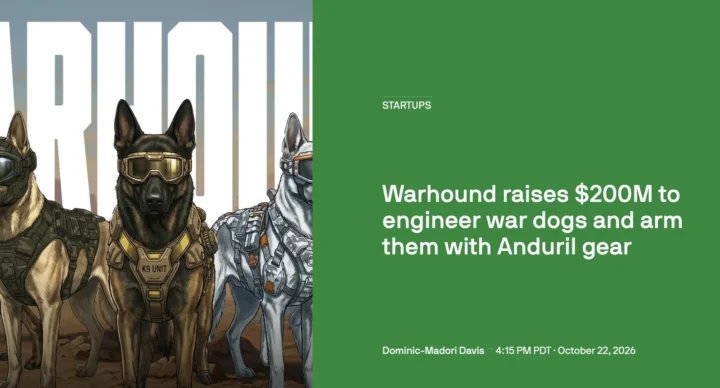 Startuolis „Warhound“ pritraukė 200 mln. dolerių darbinių šunų kūrimui