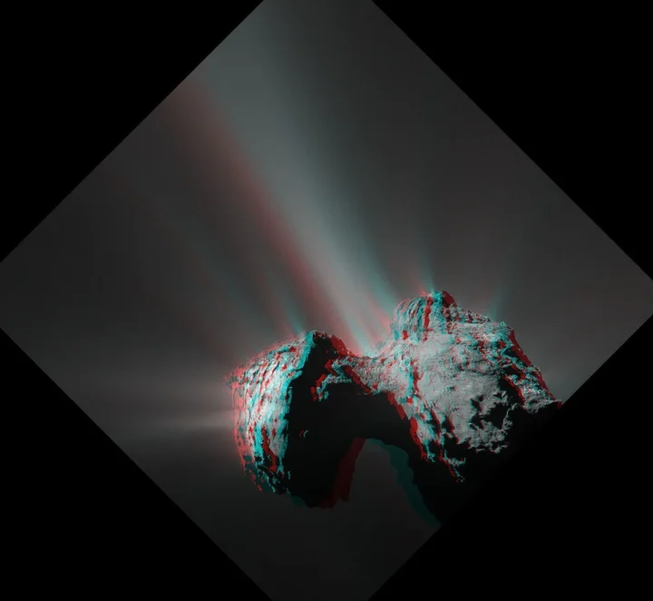 3D vaizde parodyta kometa 67P/Churyumov-Gerasimenko iš Rosetta misijos