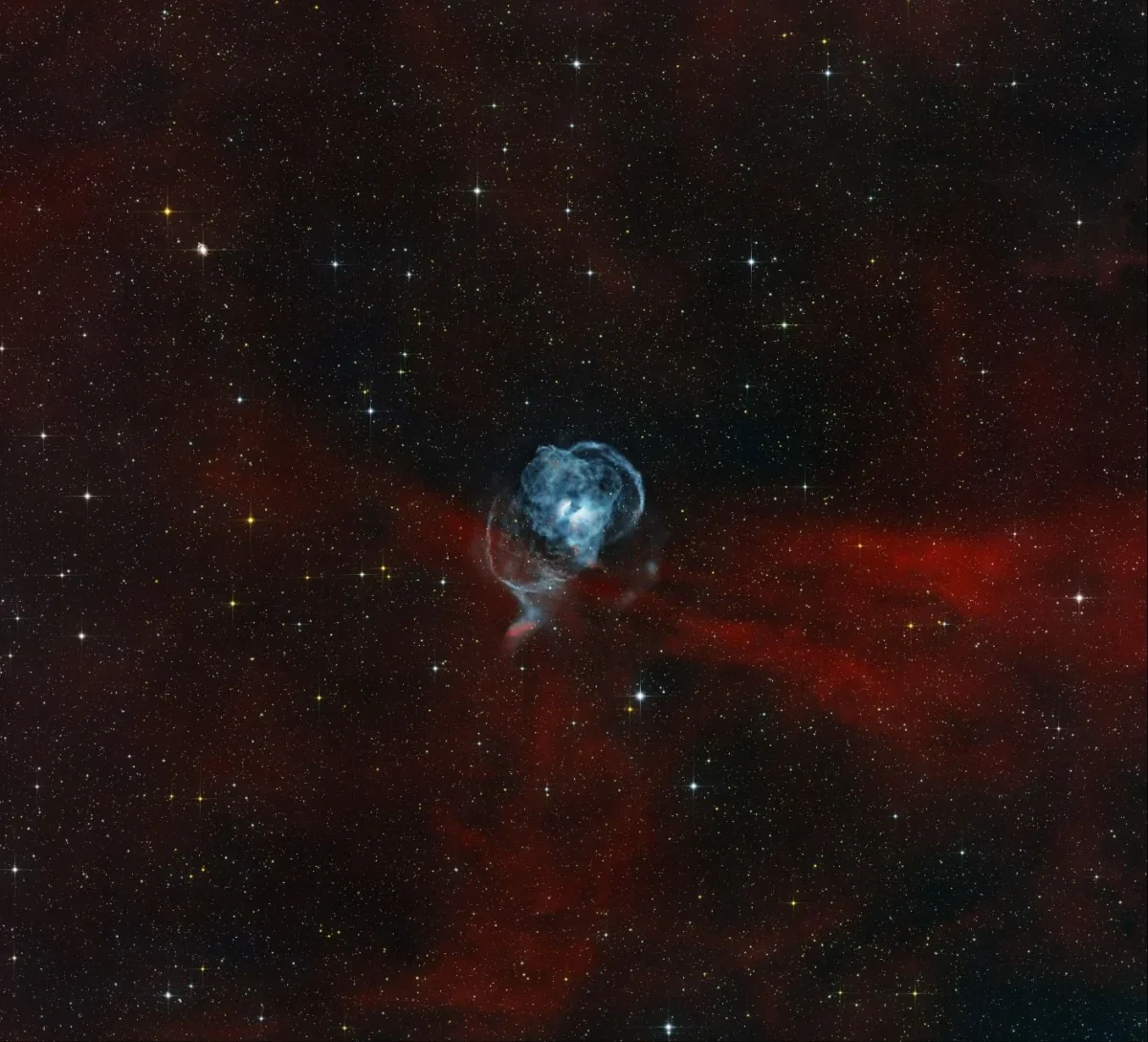 NGC 3699 - planetinė ūkas Kentauro žvaigždyne