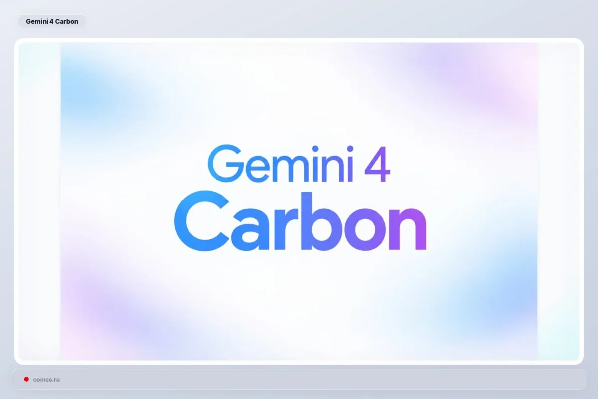 Google testuoja vidinį Gemini 4 modelį Carbon