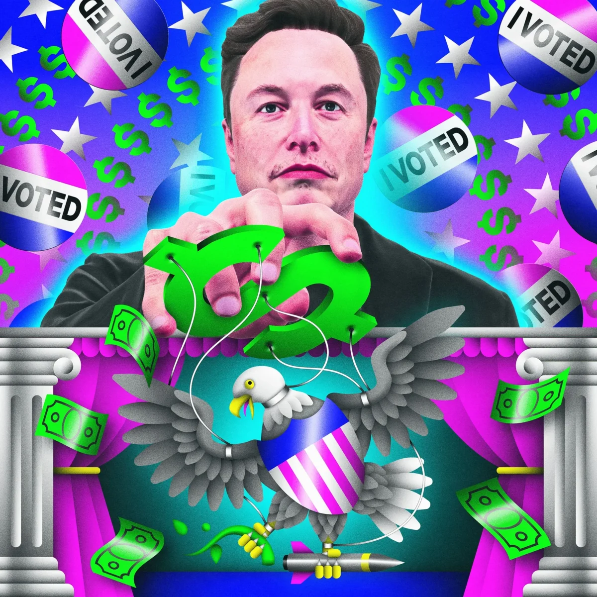 WIRED kasdien seka Elon Musko America PAC išlaidas JAV kadencijos vidurio rinkimuose