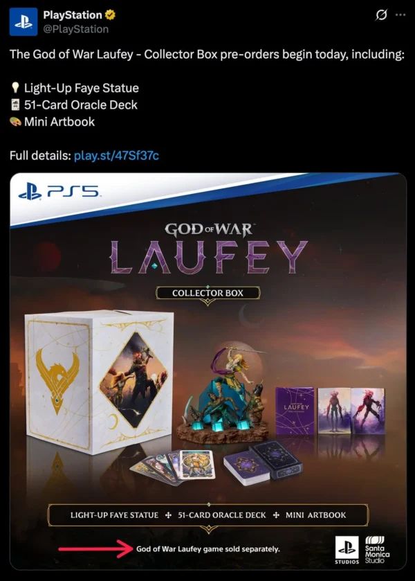 Sony pristatė „God of War Laufey“ kolekcinį rinkinį už 149,99 JAV dolerio
