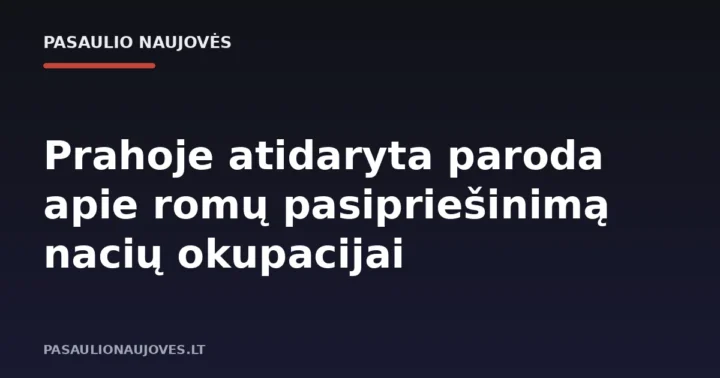 Prahoje atidaryta paroda apie romų pasipriešinimą nacių okupacijai