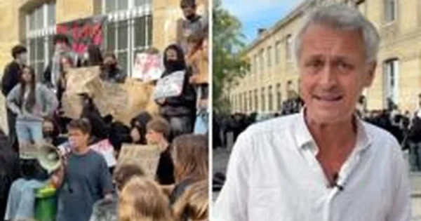 Prancūzijoje plintant mokyklų protestams moksleiviai skundžiasi perpildytomis klasėmis ir mokytojų trūkumu