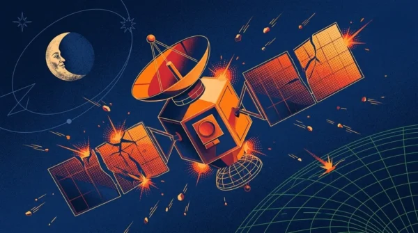 Meteoroidai kelia dar vieną grėsmę Žemės orbitos palydovams