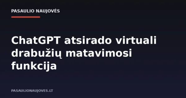 ChatGPT atsirado virtuali drabužių matavimosi funkcija