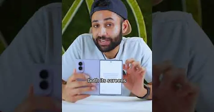 Mrwhosetheboss vaizdo įraše išskyrė šešias „Samsung Fold“ funkcijas, kurių, jo teigimu, neturi „iPhone Duo“