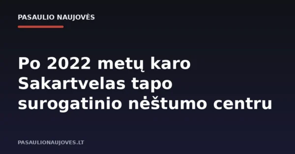 Po 2022 metų karo Sakartvelas tapo surogatinio nėštumo centru