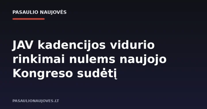 JAV kadencijos vidurio rinkimai nulems naujojo Kongreso sudėtį