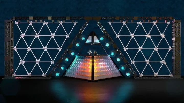 LEGO pristatė rinkinį pagal Daft Punk 2007 metų „Alive“ turo piramidės sceną