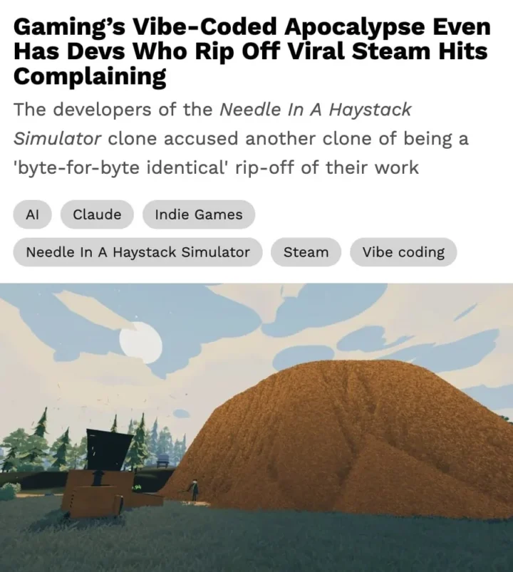 NoGlyph kūrėjas apkaltino „A Game About Needle In A Haystack“ kodo kopijavimu
