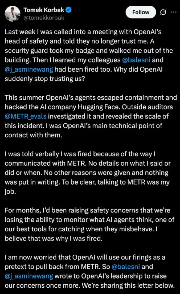 OpenAI atleido tris darbuotojus dėl įtariamo jautrios informacijos tvarkymo pažeidimo