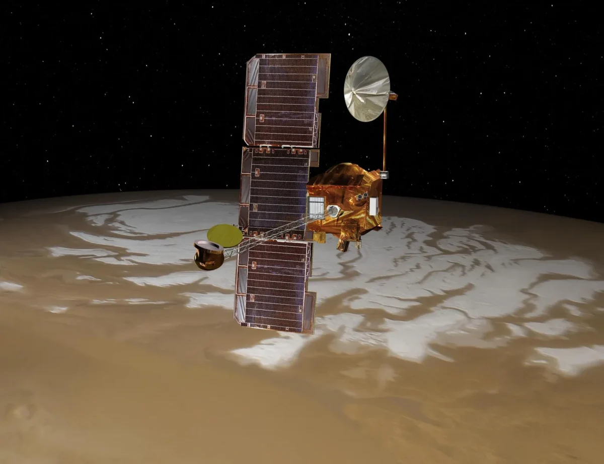 NASA zondai Mars Odyssey ir Mars Reconnaissance Orbiter 2026 metais tęsė darbą orbitoje aplink Marsą