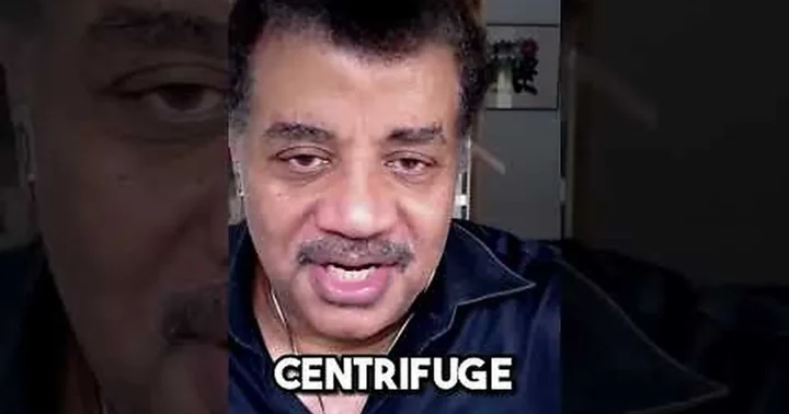 StarTalk vaizdo įraše aiškina: butelis ant lentynos veikia kaip pasyvi 1g centrifuga