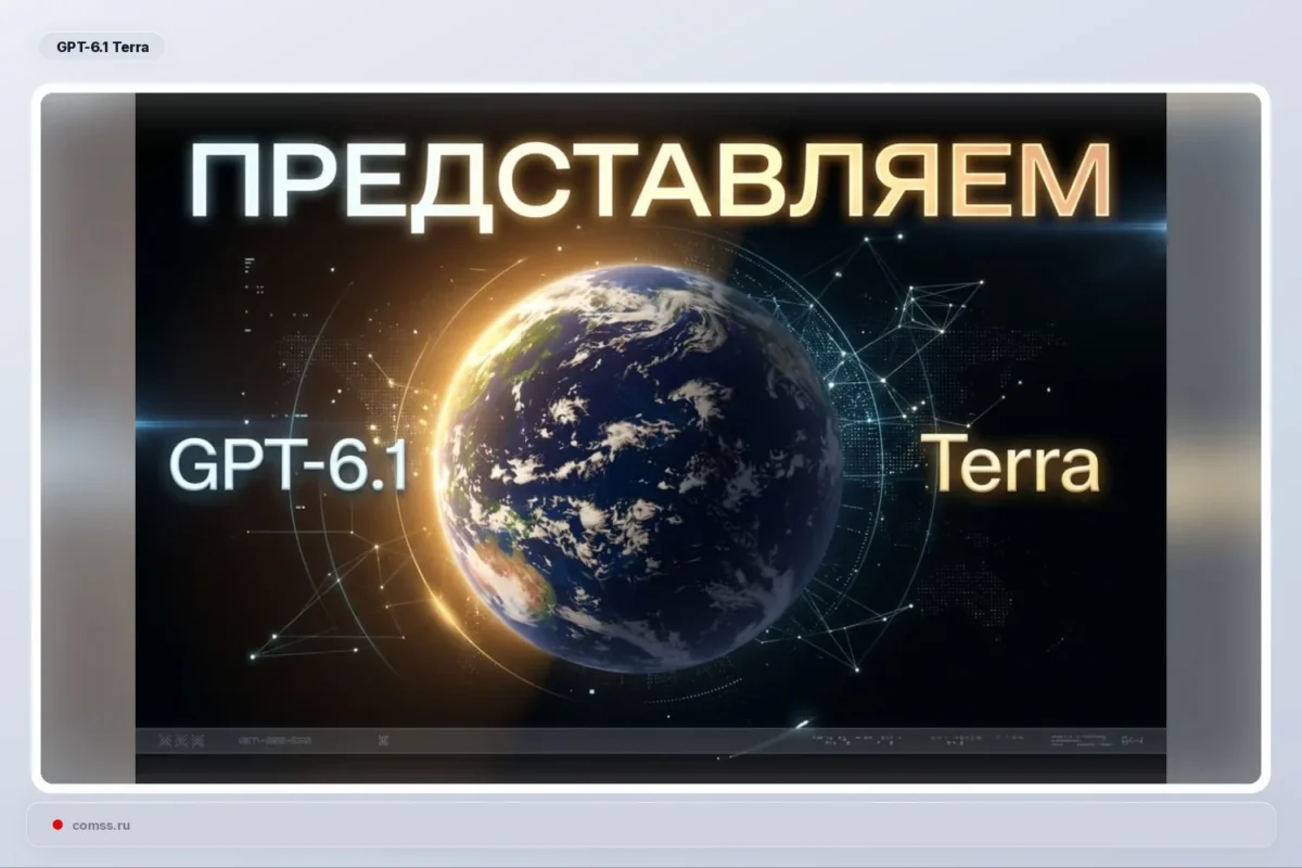 OpenAI pristatė GPT-6.1 Terra modelį, prieinamą per API kaip gpt-6.1-terra