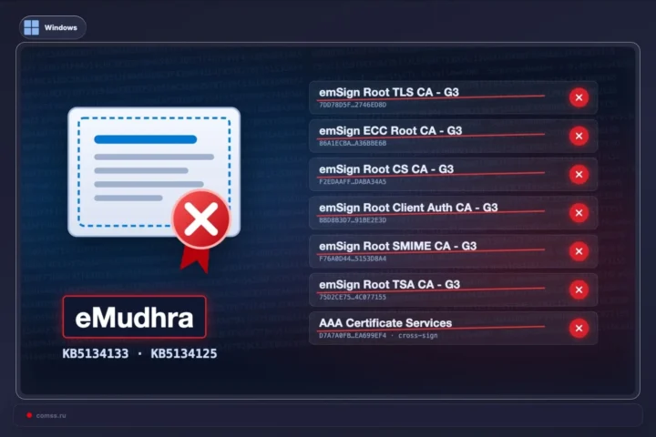 Microsoft išleido neplaninius Windows atnaujinimus, šalinančius eMudhra sertifikatų patikimumą