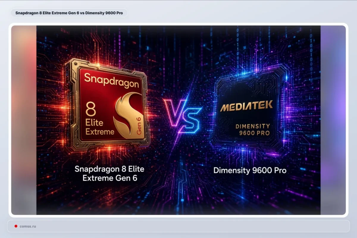 Snapdragon 8 Elite Extreme Gen 6 ir Dimensity 9600 Pro siūlo 2 nm procesą ir LPDDR6 atminties palaikymą