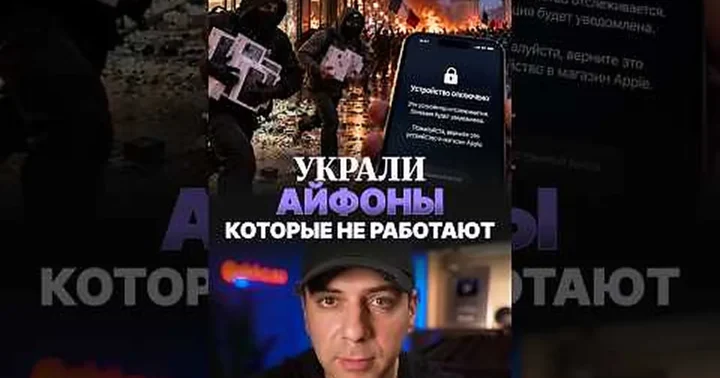„aleko_so“ vaizdo įraše teigiama, kad per protestų neramumus Prancūzijoje iš „Apple“ parduotuvių paimti „iPhone“ buvo užblokuoti