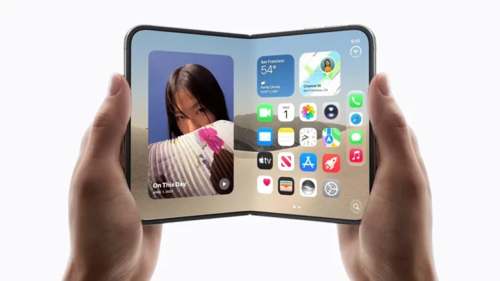 Pranešama, kad „Apple“ bando „iPhone Duo 2“ prototipus su „Face ID“ po išoriniu ekranu