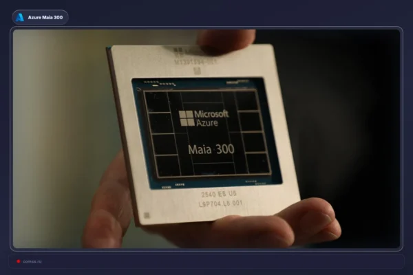 Microsoft pristatė trečiosios kartos AI lustą Maia 300